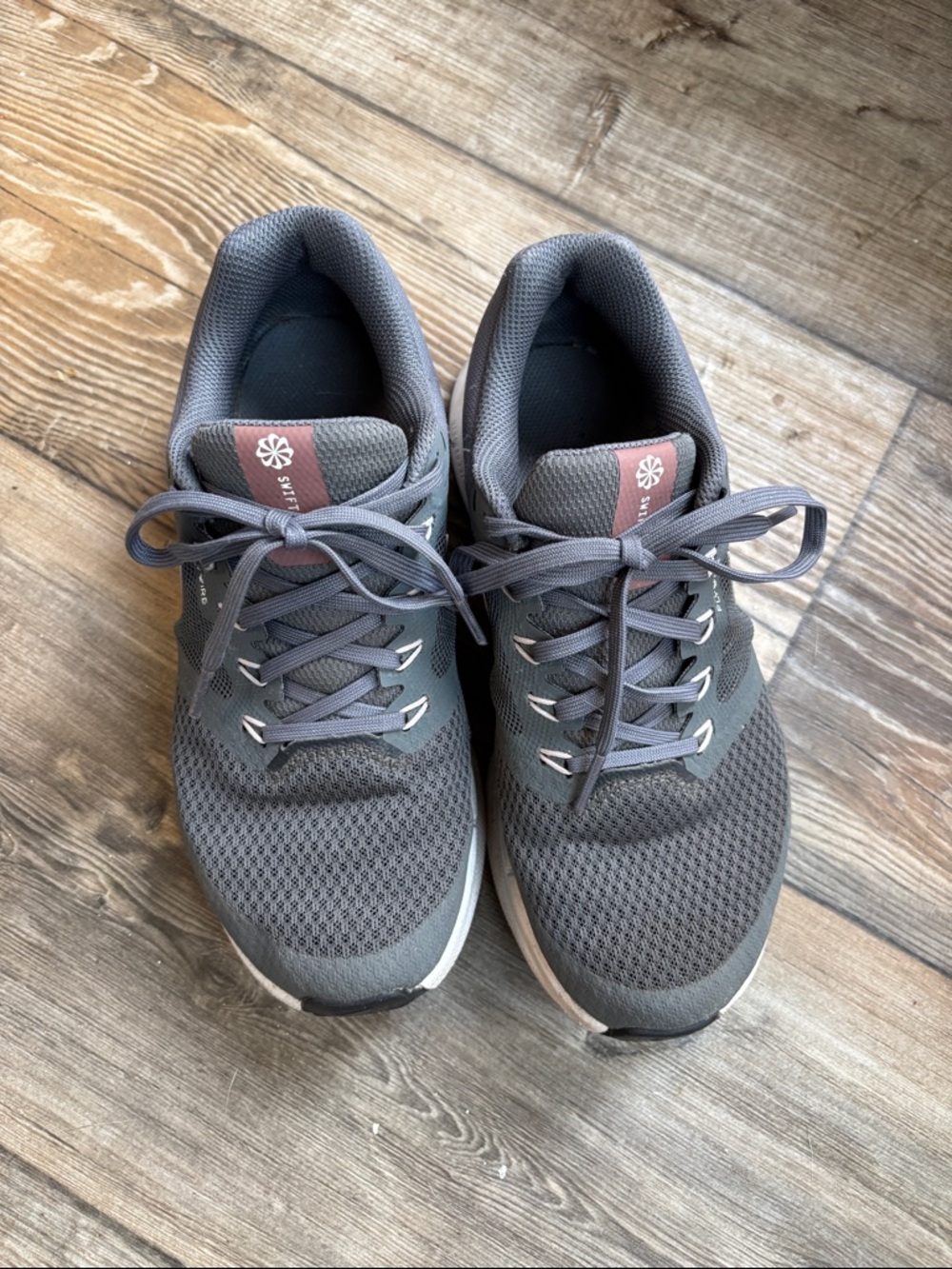 Nike Women's Gray Knit Running Sneakers